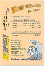 Trainingszeiten für unsere Schwimmenlerner (Schwimmenlernen für Kinder, Jugendliche und auch Erwachsene)