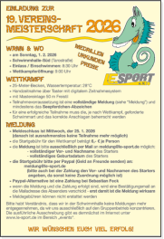 Flyer - Vereinsmeisterschaft im Schwimmen 2026